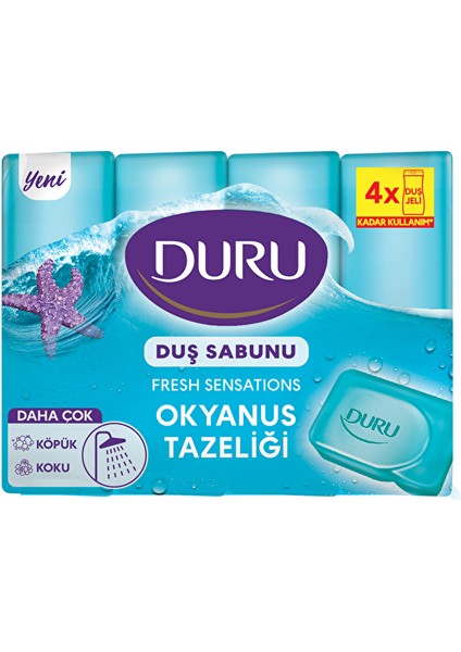 Duş Sabunu Fresh Okyanus Esintisi 4X150 G