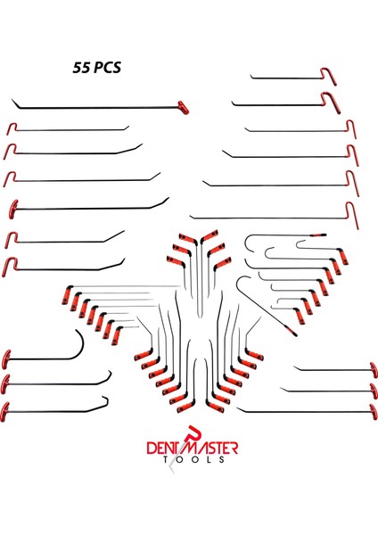 Pdr Dent Master Boyasız Göçük Düzeltme 55 Parça Çubuk Seti Imalatçıdan