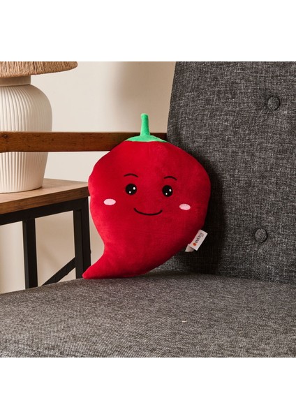 Soft Biber Figürlü Yastık - Kırmızı - 25 cm