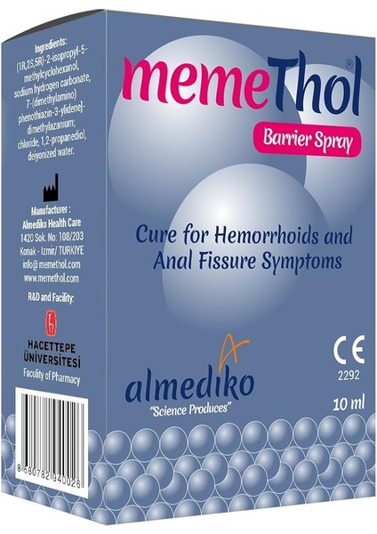 Memethol Bariyer Sprey 10 ml