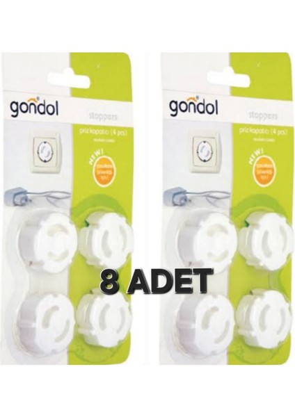 8 Adet Priz Kapatıcı Priz Kapağı Çocuk Güvenliği