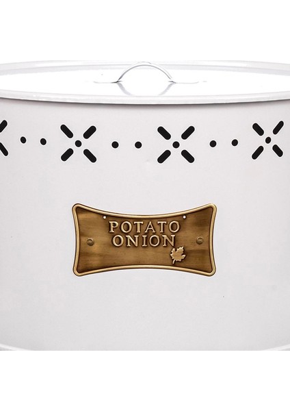 Metal Bölmeli Patates Soğan Kovası - Beyaz - 18 Lt modelleri