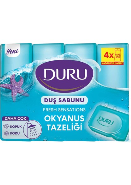 Fresh Duş Sabunu Okyanus Esintisi 4X150 G