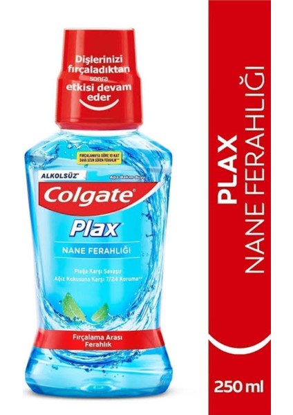 Colgate Plax Çok Nane Ferahlığı Mavi 250 Mı