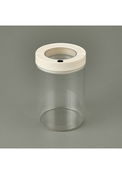 Vakumlu Erzak Kavanozu - Beyaz / Şeffaf - 1400 ml modelleri