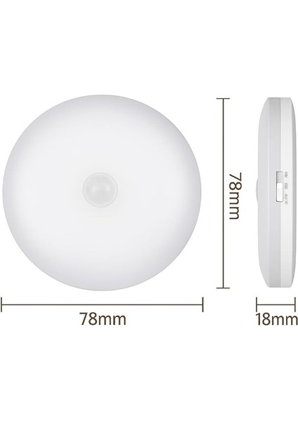 Set Hareket Sensörlü Gece Lambası – USB Şarjlı 4000K Gün Işığı LED – Duvar, Dolap, Merdiven, Başucu Için Akıllı Işık fırsatları