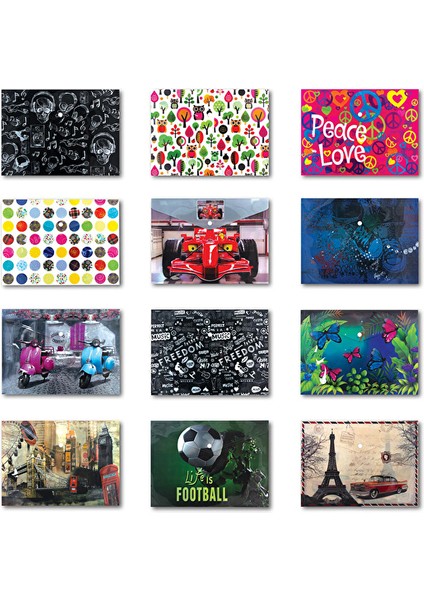 Baskılı Çıt Çıt Dosya Tekli