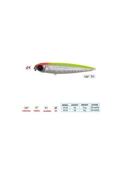 Pancho Cl:05 100MM 14,5gr Top Water