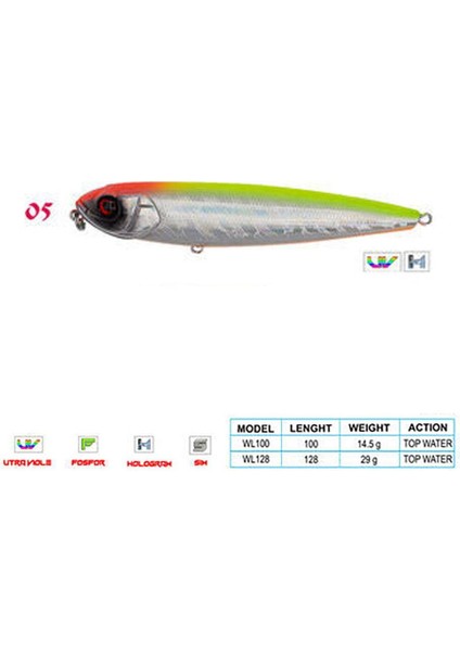 Pancho Cl:05 100MM 14,5gr Top Water fiyatları