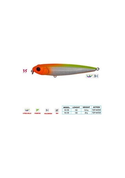 Pancho Cl:35 100MM 14,5gr Top Water