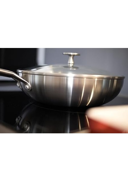 Van Kempen &amp; Begeer 28 cm Wok Fırına Girebilen Seramik Kaplama Cam Kapaklı Çelik indirimleri