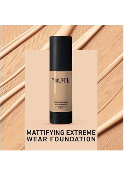 Mattifying Extreme Wear 01 Beige Mat Bitişli Spf 15 Kapatıcı Fondöten indirimleri