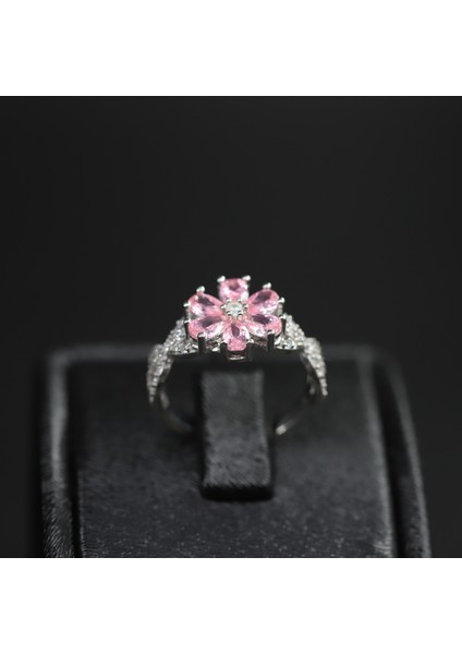 Lotus Çiçeği Gümüş Yüzük, Pembe Renk Yüzük, 925 Ayar Gümüş Yüzük fiyatları