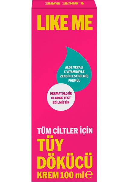 Tüm Ciltler Için Tüy Dökücü Krem 100 ml