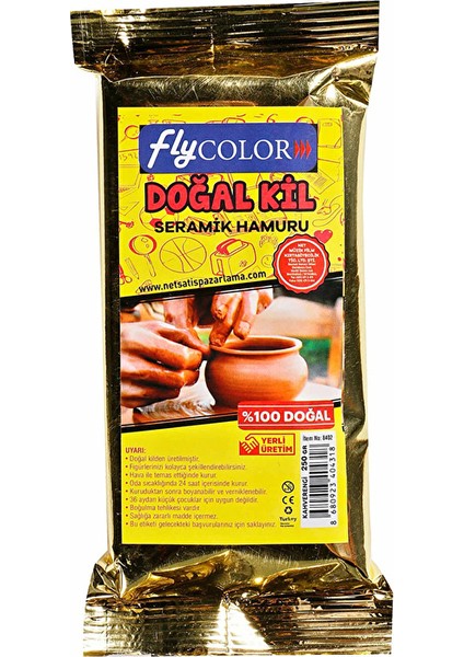 Seramik Hamuru Kahve Kil 250 gr