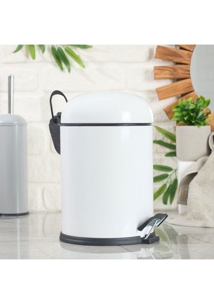 Bath Bon Çöp Kovası - Beyaz - 5 Lt