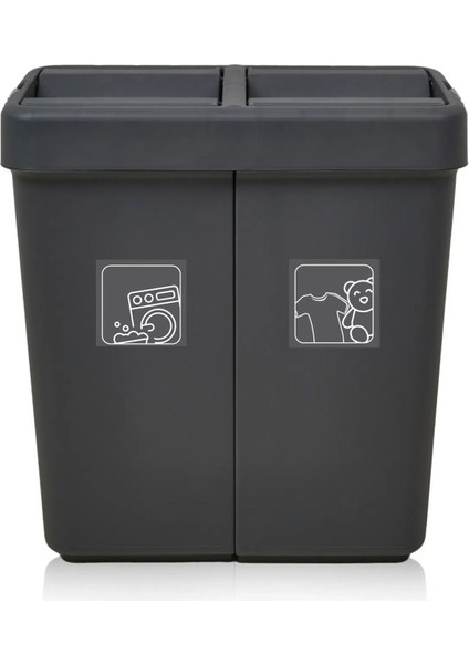 Comfort Geri Dönüşüm Çöp Kovası - Antrasit - 50 Lt fiyatları
