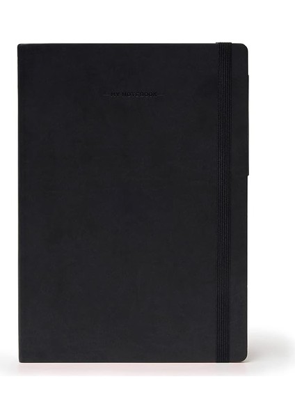 MYNOT00 NOTIZBUCH, 17 x 24 cm 17 x 24 cm Schwarz
