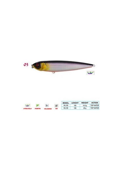 Pancho Cl:03 100MM 14,5gr Top Water