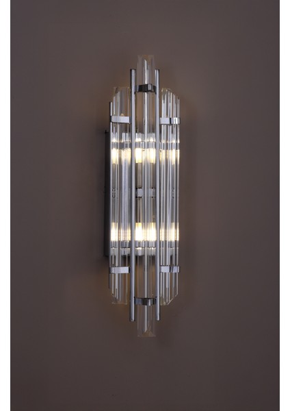 Helenora Cam Modern Krom Renk Duvar Apliği fiyatları