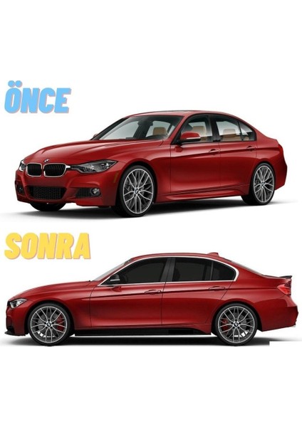 Bmw 3 Serisi F30 Krom Cam Çerçevesi Set 2012-2018 (8 Parça) Cam Çıtası