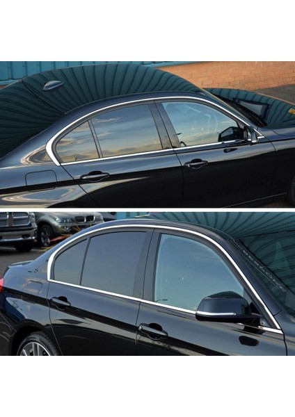 Bmw 3 Serisi F30 Krom Cam Çerçevesi Set 2012-2018 (8 Parça) Cam Çıtası modelleri