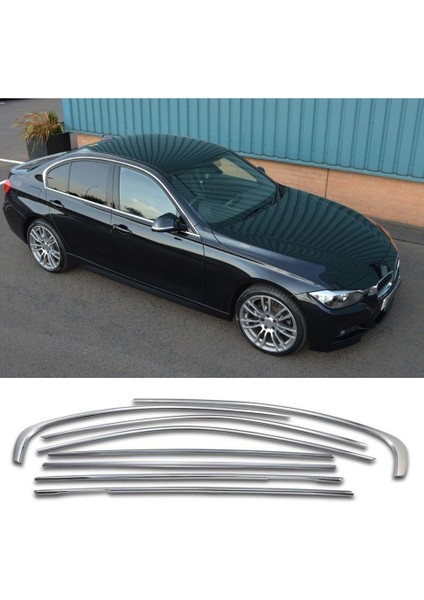 Bmw 3 Serisi F30 Krom Cam Çerçevesi Set 2012-2018 (8 Parça) Cam Çıtası fırsatları