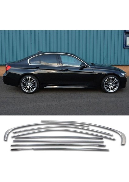 Bmw 3 Serisi F30 Krom Cam Çerçevesi Set 2012-2018 (8 Parça) Cam Çıtası indirimleri