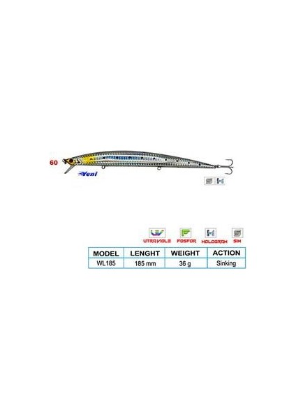 Super Star Cl:60 185MM 36GR (Sinking)