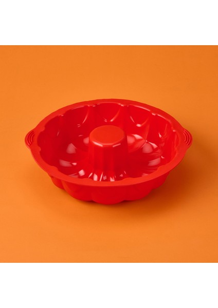 Klasik Kek Kalıbı - Kırmızı - 25 cm