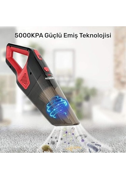 KBV12 12VOLT/120WATT Araç Süpürgesi + 5 Parça Aksesuar Seti + Taşıma Çantası indirimleri