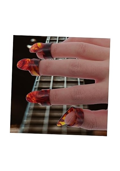 1 Takım Gitar Parmak Karyolası Bas Seçimi Kalimba Tırnak Seçtikleri Gitarlar Bas Gitar Çok Amaçlı Parmak Seçimi Ukulele Parmak Seçtikleri Baş Parmak Toplamak Kazma Aksesuarlar modelleri