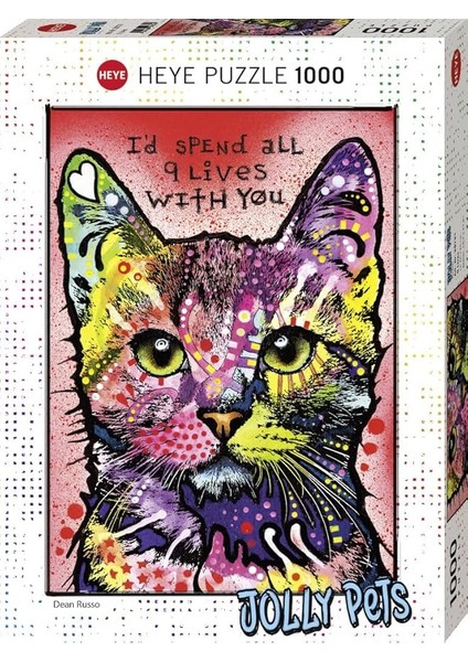 Puzzle 1000 Parça Dokuz Canlı Kedi HEY29731