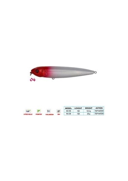Pancho Cl:04 100MM 14,5gr Top Water