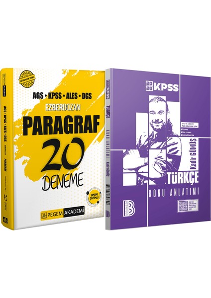 2026 Ags Kpss Ales Dgs Ezberbozan Paragraf 20 Deneme - 2026 Kpss Türkçe Konu Anlatımı