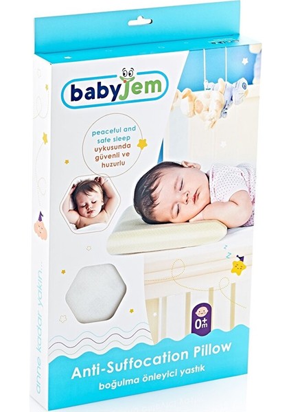 Boğulmayı Önleyici Bebek Yastık Ekru 1 Adet