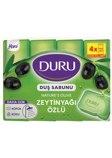 Natural Olive Zeytinyağlı 4X150 G