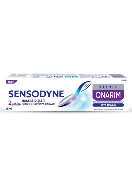 Klinik Onarım Aktif Beyazlık Diş Macunu 75 ml