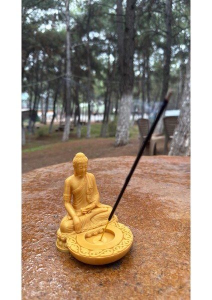 Buda Heykeli Tütsülük | Zen Meditasyon Dekorasyonu | Huzur ve Dinginlik Temalı Ev Dekoru (3d) fırsatları