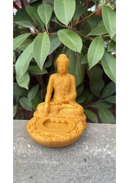 Buda Heykeli Tütsülük | Zen Meditasyon Dekorasyonu | Huzur ve Dinginlik Temalı Ev Dekoru (3d)