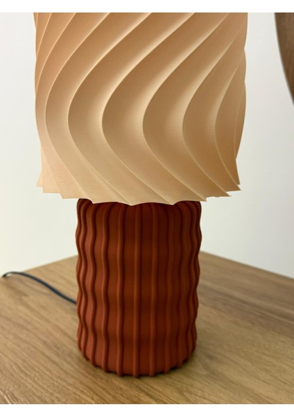 Retro Fitilli Abajur (38 Cm) | Bohem Modern Dekoratif Masa/gece Lambası | LED Ampul Dahil indirimleri