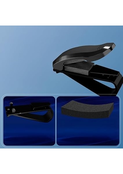 Içi Gözlük Tutucu Kart Tutucu Minimalist Yaylı Klips Oto Gözlük Tutucu Siyah fırsatları