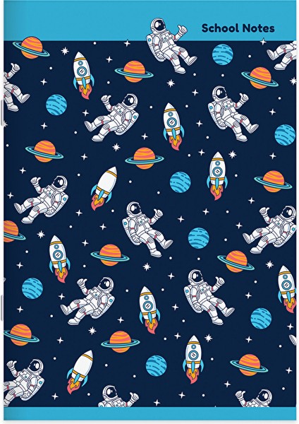 A4 40 Yp Kar.tel Dikişli Karton Kapak Ufo Defter