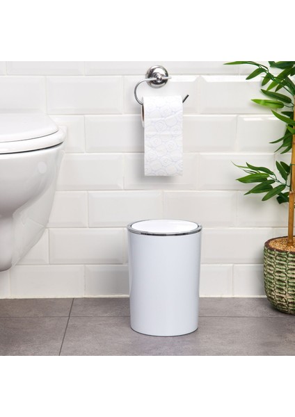 Lenox Çöp Kovası - Beyaz - 6 Lt