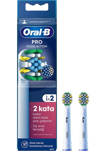 -B Sarjlı Diş Fırçası Yedek Başlığı Floss Action 2'li fiyatları