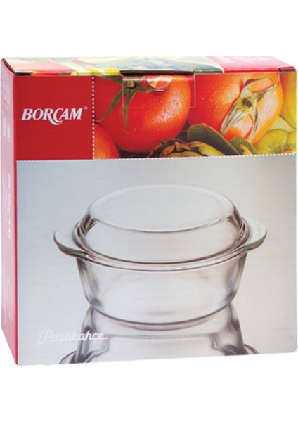 Paşabahçe Kapaklı Yuvarlak Tencere Borcam 1,5 L