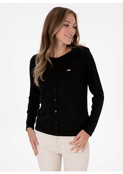 GLT01-GBSK25 Siyah Kadın Hırka 2226035 fiyatları