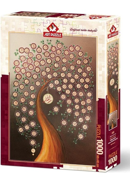 Puzzle Allah'ın 99 Ismi (Esma-Ül Hüsna) 1000 Parça Puzzle