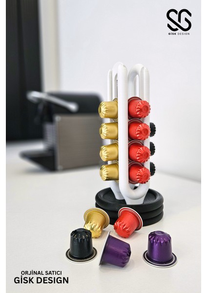 Nespresso Kahve Kapsül Standı | Mutfak Kahve Köşesi Organizer Dekor