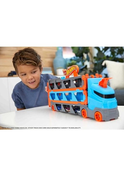 Wheels Sürat Pistli Tır Hot Wheels Sürat Pistli Tır, 3 Adet 1:64 Ölçekli Araba Içerir, 4-8 Yaş Arası Çocuklar Için GVG37 GVG37 fiyatları